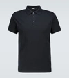 MONCLER COTTON SHORT-SLEEVED POLO SHIRT,P00484092