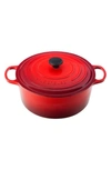 Le Creuset Signature 9 Quart Round Enamel Cast Iron French/dutch Oven In Cherry