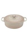 LE CREUSET SIGNATURE 6 3/4 QUART OVAL ENAMEL CAST IRON FRENCH/DUTCH OVEN,LS2502-3167