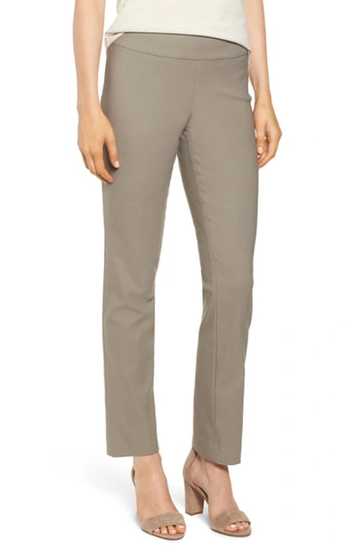 Nic + Zoe Wonderstretch Straight Leg Pants In Mushroom