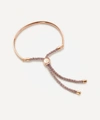 Monica Vinader Fiji 18ct Rose Gold-plated Vermeil Silver Friendship Bracelet In Rose Gold