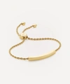 MONICA VINADER GOLD PLATED VERMEIL SILVER LINEAR CHAIN BRACELET,000649701