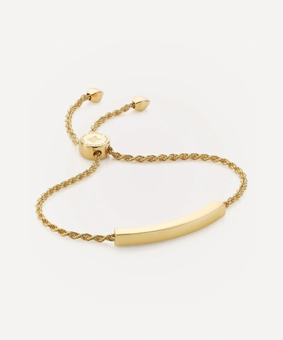 Monica Vinader Gold Plated Vermeil Silver Linear Chain Bracelet In Gold Vermeil