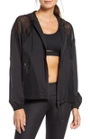 ALO YOGA FEATURE MESH HOODED JACKET,W4323R