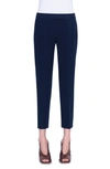 Akris Punto Frankie Stretch Cotton Pants In Navy