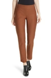 EILEEN FISHER STRETCH CREPE SLIM ANKLE PANTS,F0TK-P0696M