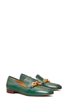 Tory Burch Jessa Chain-embellished Loafers In Malachite