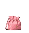 Tory Burch Ladies Kira Chevron Mini Bucket Bag In Pink
