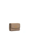 TORY BURCH KIRA MIXED-MATERIALS TRI-FOLD MINI WALLET,192485414264