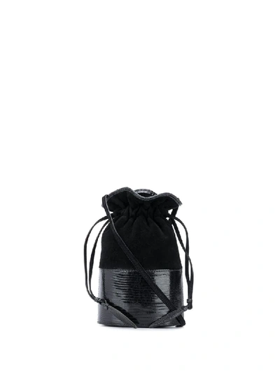 Hunting Season Lola Lizard Small Bucket Bag In Black