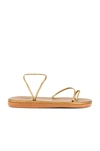 Ancient Greek Sandals Kansiz Metallic Toe-loop Sandals In Bronze