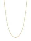 SAKS FIFTH AVENUE 14K YELLOW GOLD BOX CHAIN NECKLACE,0400012736673