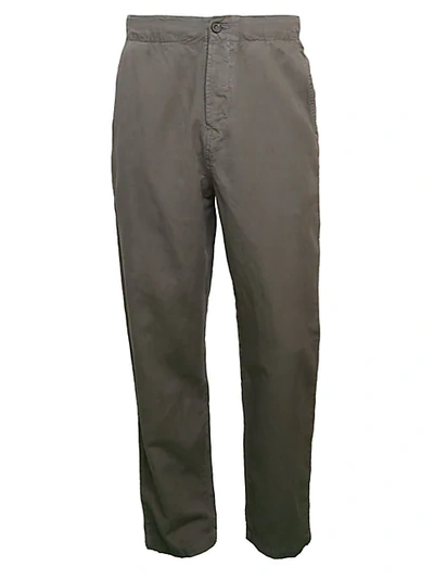 French Connection Relaxed Cotton & Linen Elasticized Trousers In Smoked Pear