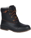 Sperry Maritime Repel Lace-up Rubber Boots In Black