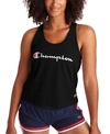 Champion Women's Performance Logo Tank Top In Black