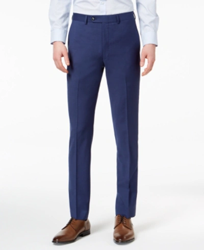 Calvin Klein Men's Extra-slim Fit Infinite Stretch Blue Twill Suit Pants