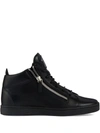 GIUSEPPE ZANOTTI SIDE ZIP HIGH TOP SNEAKERS