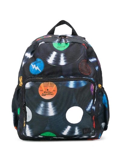 Molo Kids' Records Backpack In Black