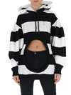 BURBERRY BURBERRY SWAN MOTIF CUT OUT HOODIE