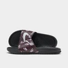 Nike Women's Benassi Jdi Print Slide Sandals In Black