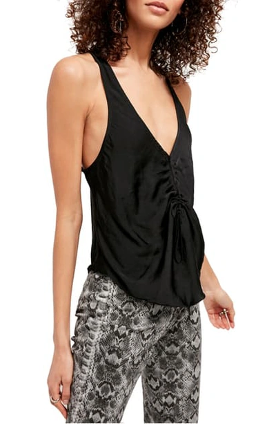 Free People In A Cinch Camisole In Black