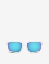 Oakley Oo9449-60 Gibston Acetate Rectangle-frame Sunglasses In Clear