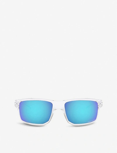Oakley Oo9449-60 Gibston Acetate Rectangle-frame Sunglasses In Clear