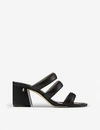 Jimmy Choo Auna 65 Block-heel Leather Mules In Black