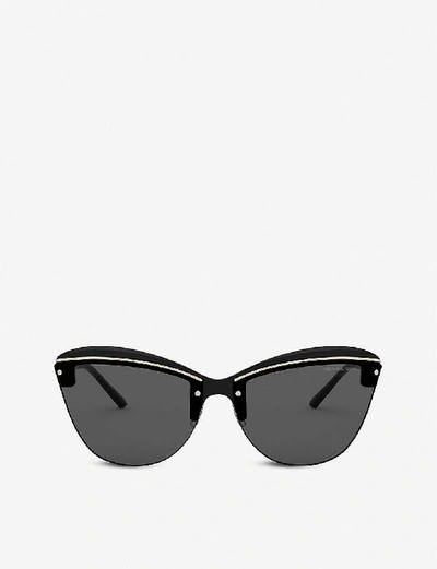 Michael Kors Dark Grey Butterfly Ladies Sunglasses Condado Mk2113 333287 66 In Black,grey