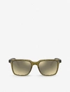 Oliver Peoples Ov5419su Lachman Sun Acetate Glass Square-frame Sunglasses In Green