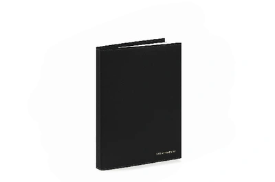 Strathberry Refillable Leather Notebook In Black