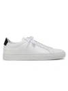 Common Projects Retro Classic Leather Sneakers In White Black