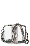 KELLY WYNNE CLEAR MINGLE MINGLE MINI CROSSBODY BAG,CMM122