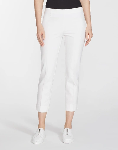 Lafayette 148 Petite Jodhpur Cloth Cropped Bleecker Pant In White