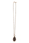 ALEXANDER MCQUEEN CHAIN NECKLACE WITH DECORATIVE STONE,11407357