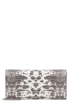 ALEXANDER MCQUEEN PRINTED LEATHER WALLET ON CHAIN,6102161VPII 1250
