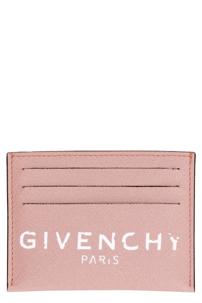 Givenchy Print Card Holder In Pink