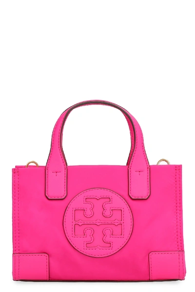 Tory Burch Ella Micro Nylon Tote Bag In Bright Pink