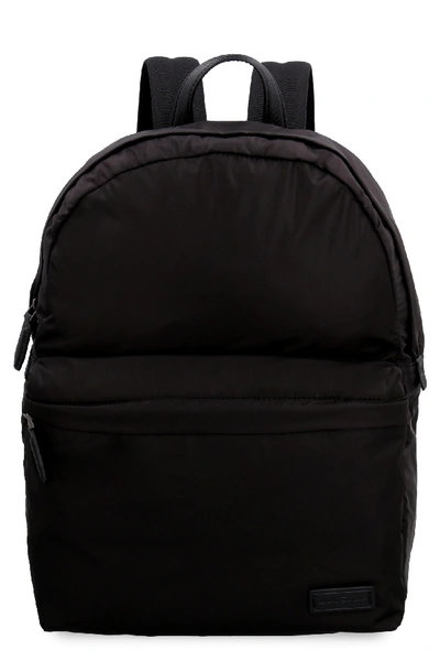 Ferragamo Logo Detail Nylon Backpack In Black