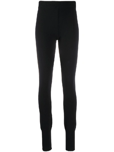 Dolce & Gabbana Fine Knit Leggings In Black