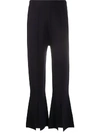 ALLUDE CROP FLARED TROUSERS