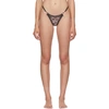 AGENT PROVOCATEUR AGENT PROVOCATEUR BLACK AND PINK GRACELYN THONG