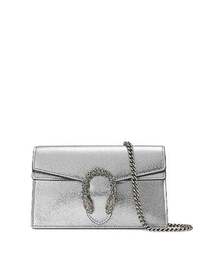 Gucci Mini Dionysus Shoulder Bag In Silver