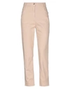 PATRIZIA PEPE PATRIZIA PEPE WOMAN PANTS BEIGE SIZE 27 COTTON, ELASTANE,13404632XJ 9