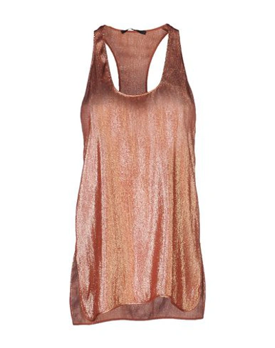Gucci Tank Top In Brown