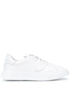Philippe Model Temple Veau Leather Sneakers In White