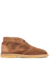 Saint Laurent Nino Desert Boots In Brown
