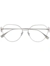 FENDI EMBELLISHED FF LOGO GLASSES