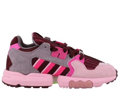Adidas Originals Zx Torsion Suede And Techno Fabric Sneakers In Pink