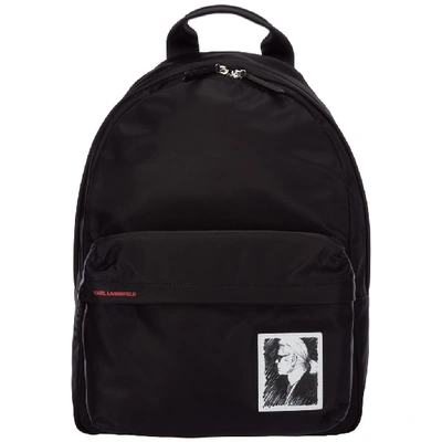 Karl Lagerfeld Women's Rucksack Backpack Travel  Capsule Karl Legend In Noir